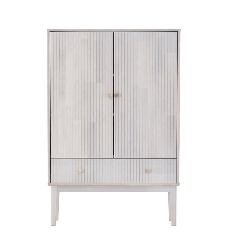 Kiteen Tapio kaappi 81x36x120 cm valkolakattu