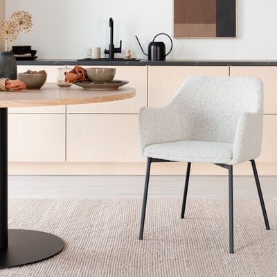 House Nordic Melilla tuoli valkoinen/ mustat jalat, asiakaspalautus