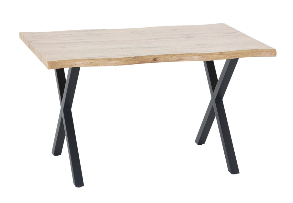 Vivano Wild ruokapöytä 130x90 cm tammi/ musta
