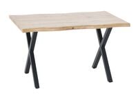 Vivano Wild ruokapöytä 130x90 cm tammi/ musta