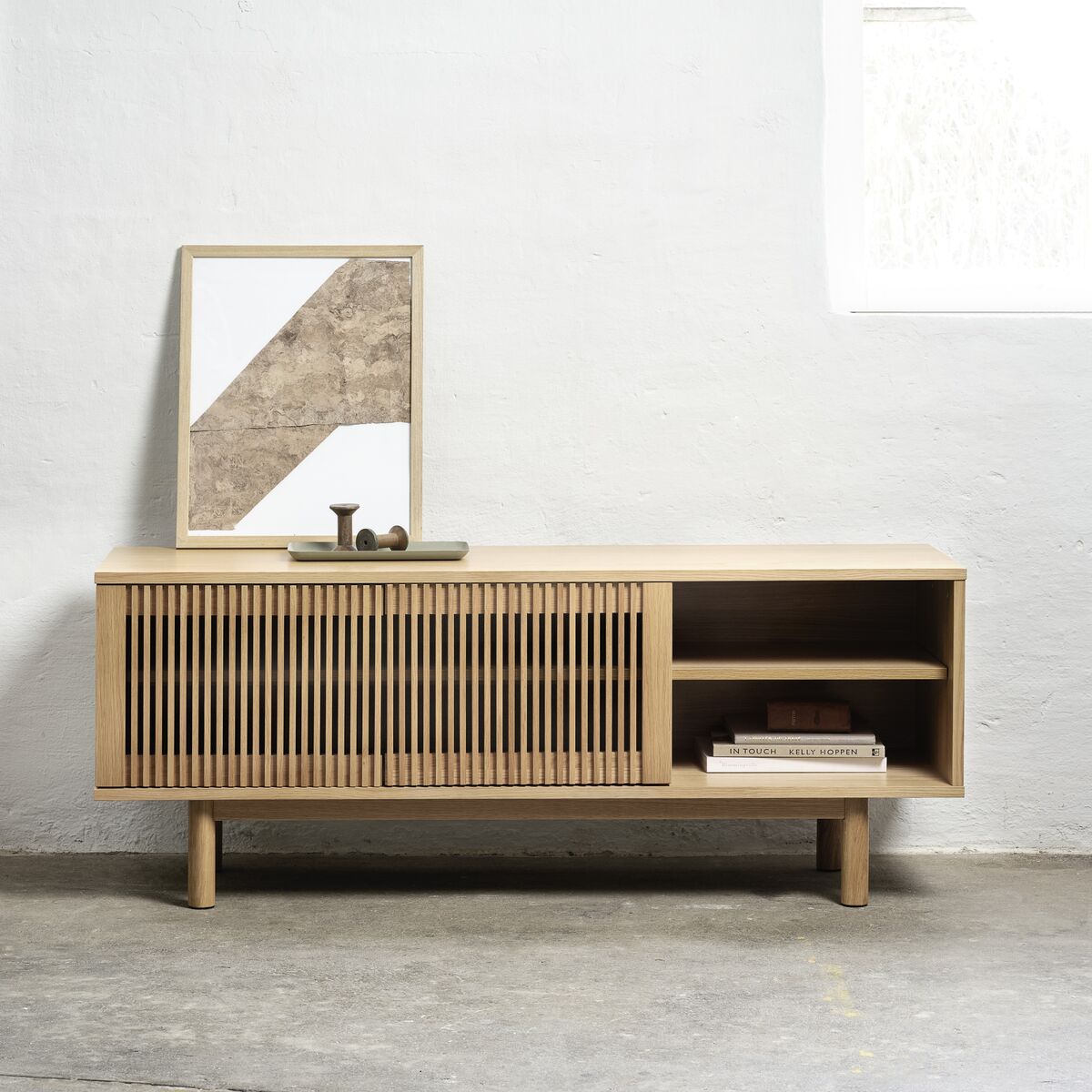 Tiber tv-taso 143x55 cm tammi