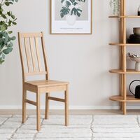 Niklas tammi tuoli puuistuimella 2kpl lakattu tammi, kuvausmalli