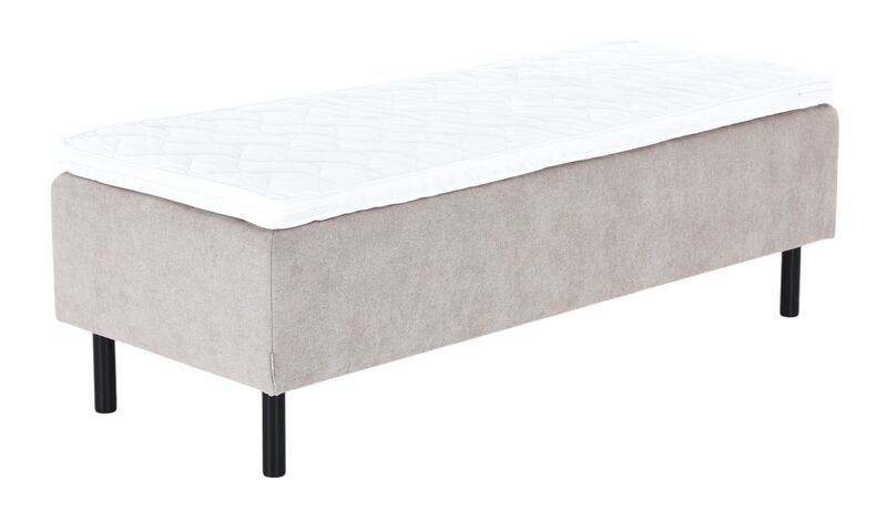 Unia Kulta runkopatjasänky petauspatjalla 90x210 XL , beige , Unia relax, pyöreä musta