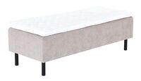 Unia Kulta runkopatjasänky 90x210 XL, Unia relax, mustilla jaloilla, beige
