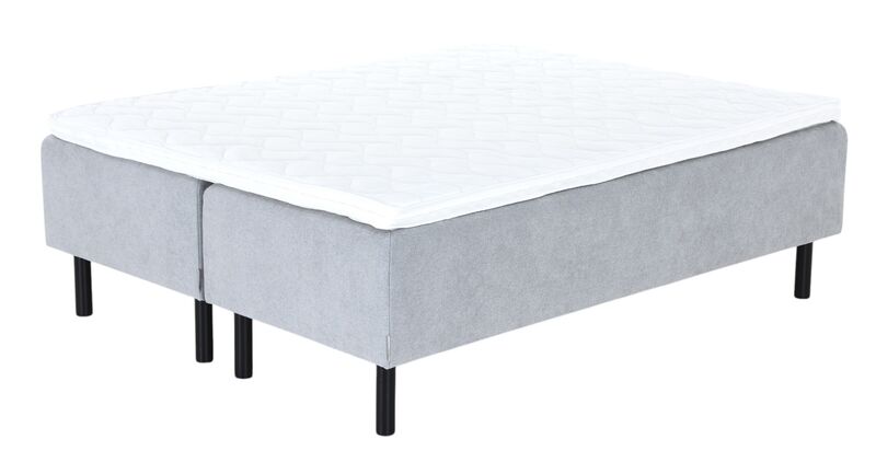 Unia Kulta runkopatjasänky petauspatjalla 180x210 L/XL,harmaa,Unia relax, pyöreä musta