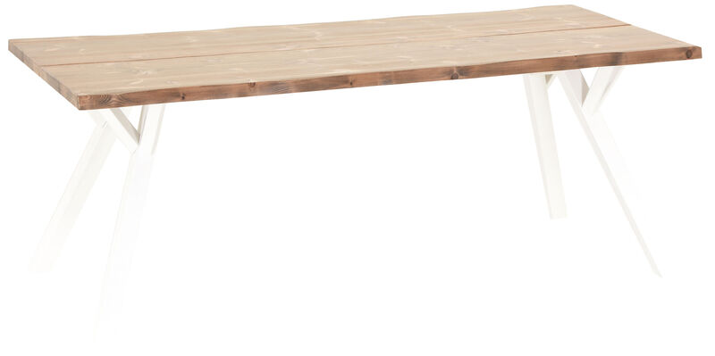 Lana lankkupöytä 200x88 cm antiikkipetsattu/valkoinen