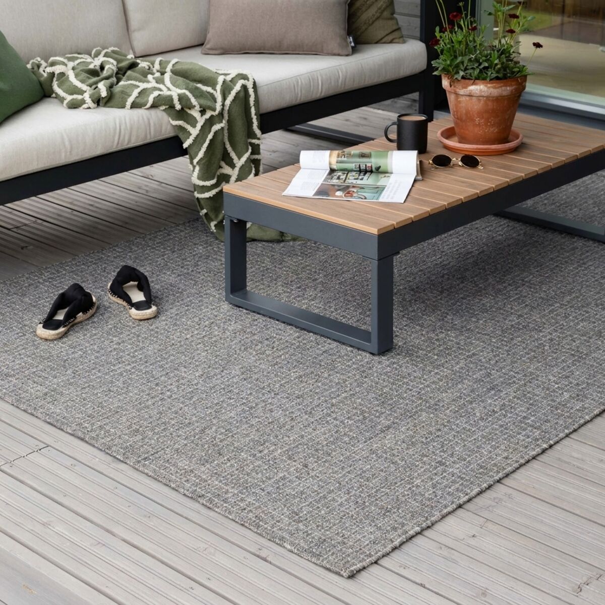 Veke Tori matto sisä/ulkokäyttöön 200x290 cm beige