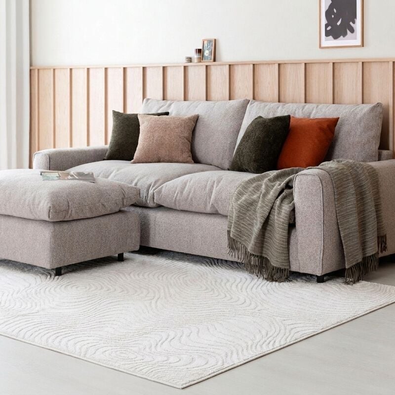 Lootus nukkamatto 160x230 cm luonnonvalkoinen