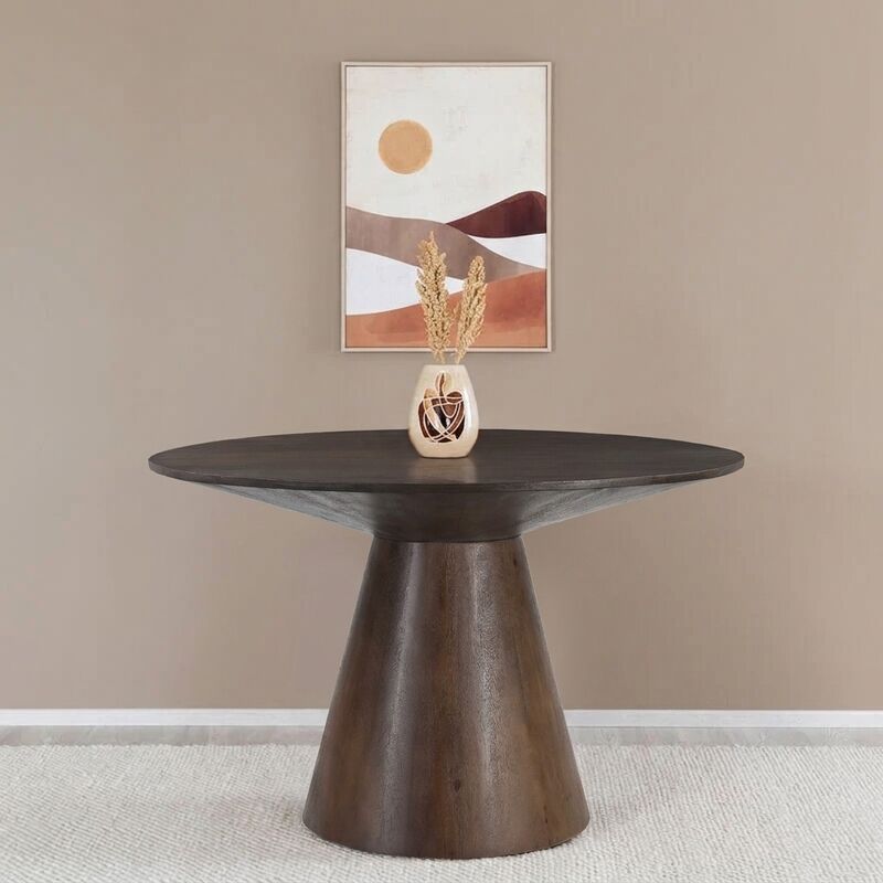 Vester pyöreä ruokapöytä Ø120 cm ruskea
