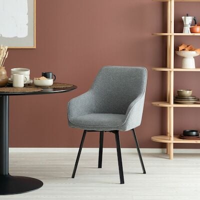 Mooda Alessio pyörivä tuoli beige sorella 05/ musta, kuvausmalli