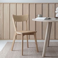 6kpl Koto tuoli valkoöljytty tammi, puuistuimella, asiakaspalautus