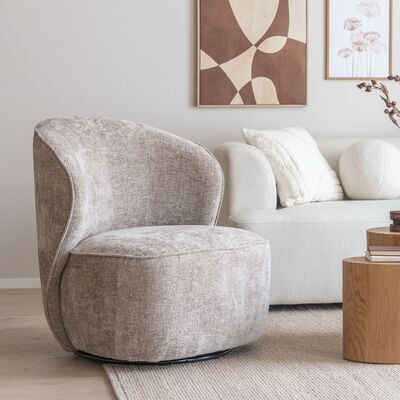 Keko nojatuoli taupe Haga 30, asiakaspalautus