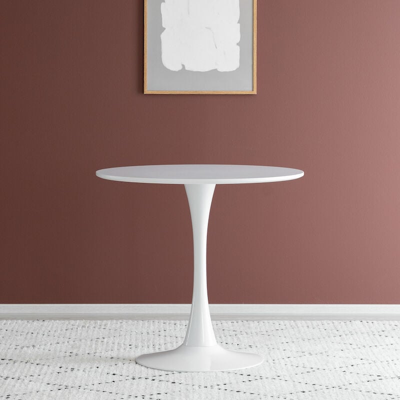 Pisara ruokapöytä Ø80 cm valkoinen