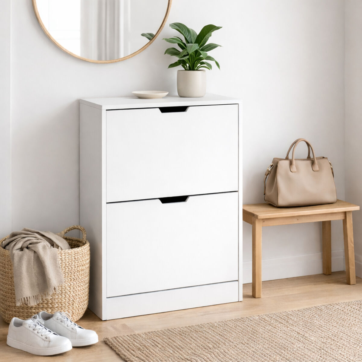 Ei brändiä Lumi kenkäkaappi 2--laatikkoa | Alk. 139,00 €
