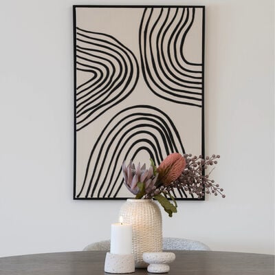 House Nordic Lipari Nro 2 canvastaulu 60x90 cm musta/beige