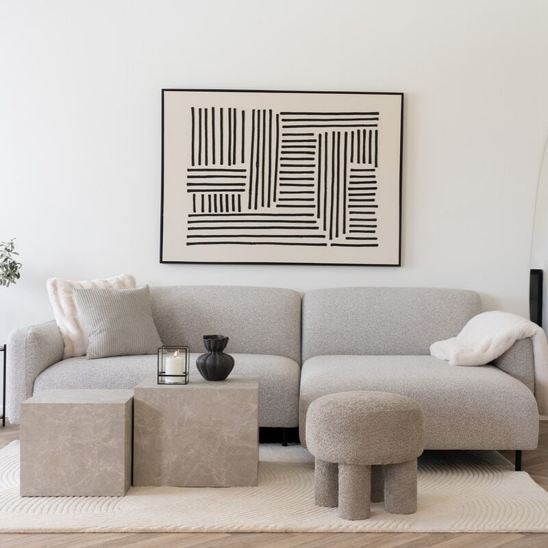 House Nordic Lipari Nro 1 canvastaulu 100x140 cm musta/beige