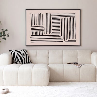 House Nordic Lipari Nro 1 canvastaulu 100x140 cm musta/beige