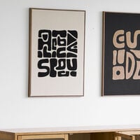 House Nordic Tine tuftattu taulu 50x70 cm musta/ruskea