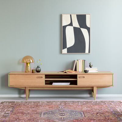 Kahlos tv-taso 180x40x46 cm savutammi, kuvausmalli