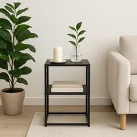 Baron sivupöytä 37x34x65 cm musta