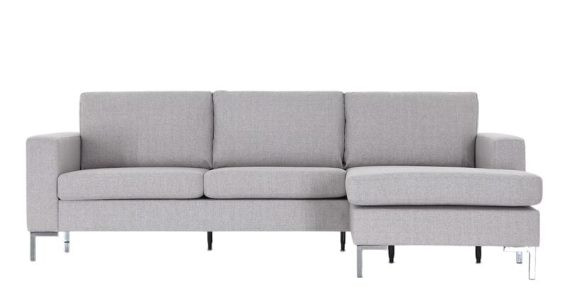 Toronto divaanisohva hiekka hygge 10, jalka kromi