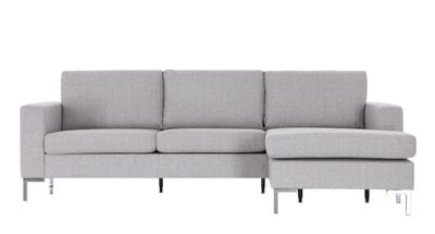 Toronto divaanisohva hiekka hygge 10, jalka kromi, asiakaspalautus