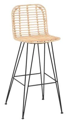 Candi baarituoli luonnonväri/musta 2kpl, asiakaspalautus