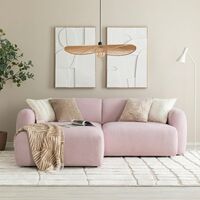 Lumo divaanisohva vasen Soro 61 roosa