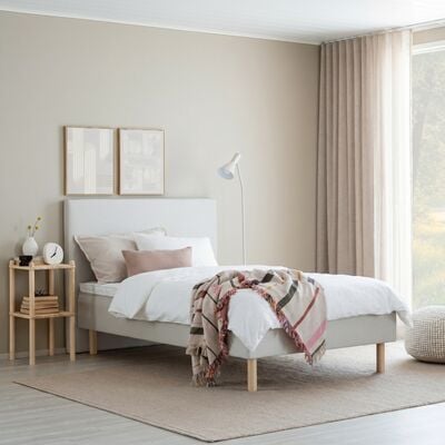 Unia Arki runkopatja 120x200 beige Altea, lv koivu jalat