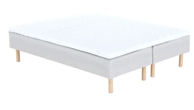 Unia Arki runkopatjasänky 160x200 cm ilman pp, lv koivu jalat, beige Altea