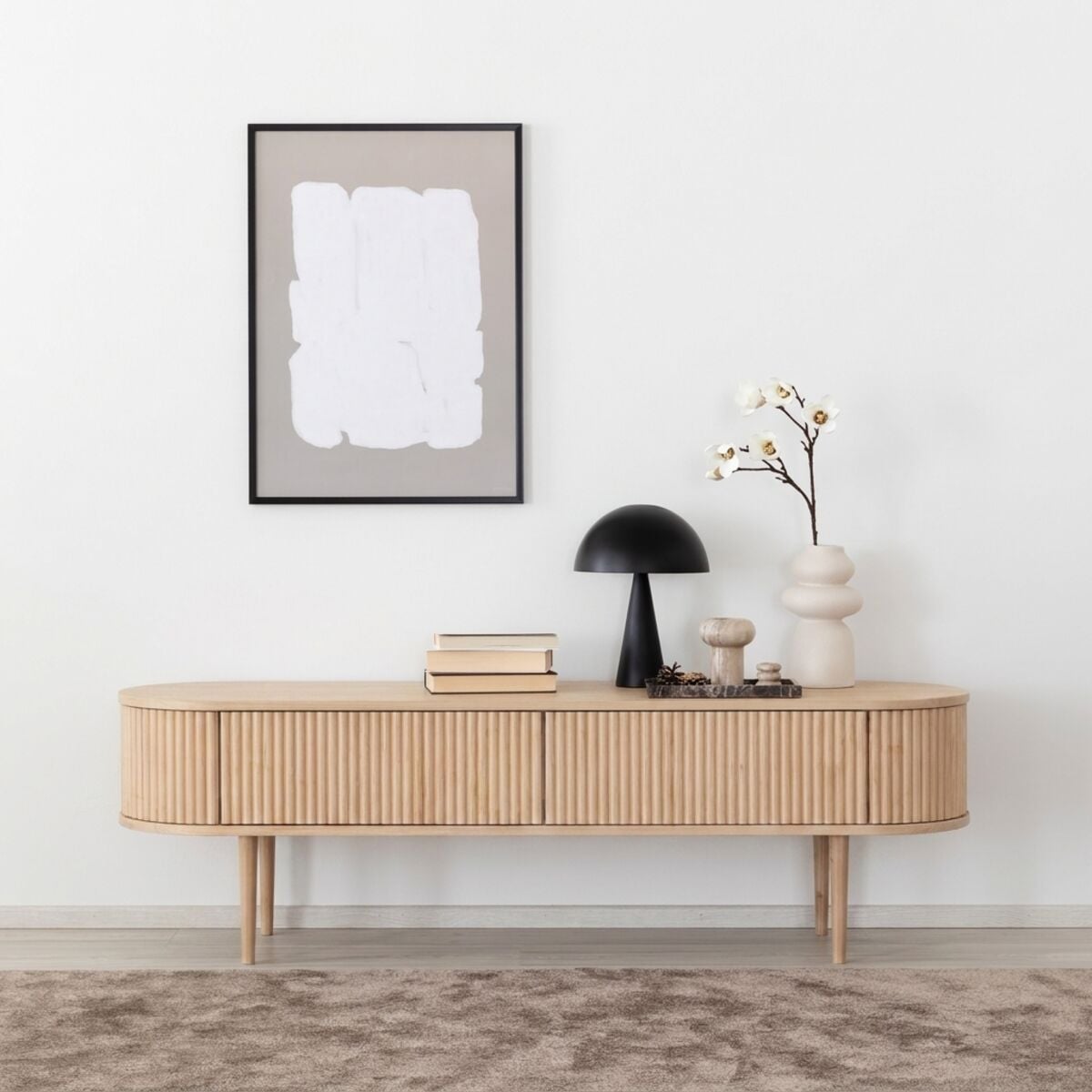 Taimi tv-taso 153x41x47 cm hiekka oksaton