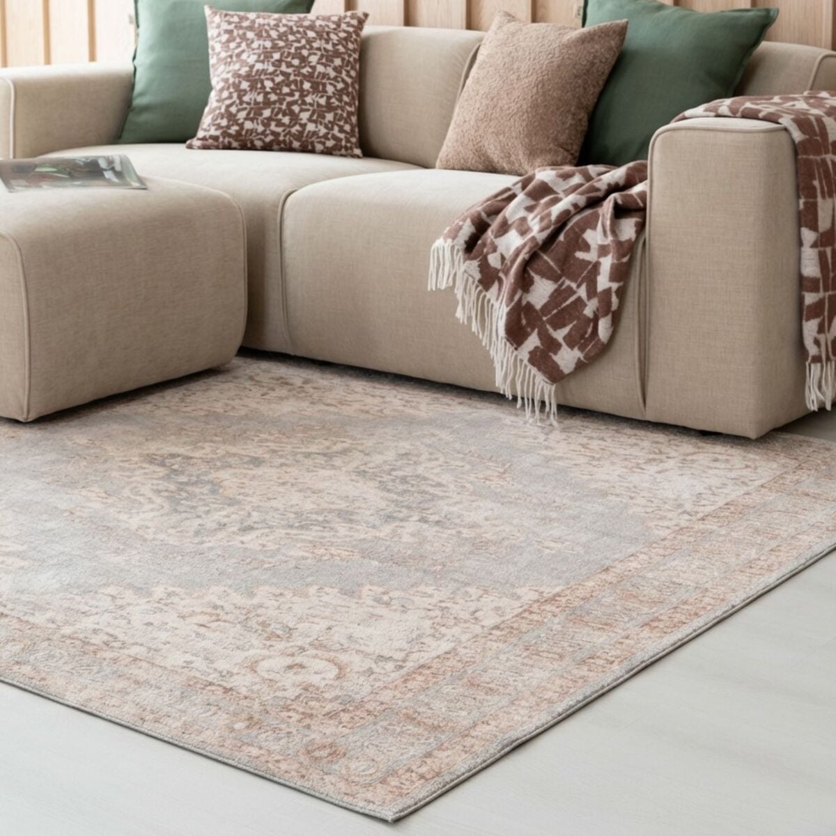 Veke Sadira matto 80x200 cm beige/harmaa