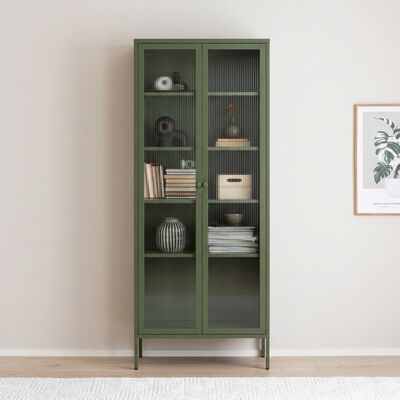 Harso vitriini 80x35x180 cm vanha roosa