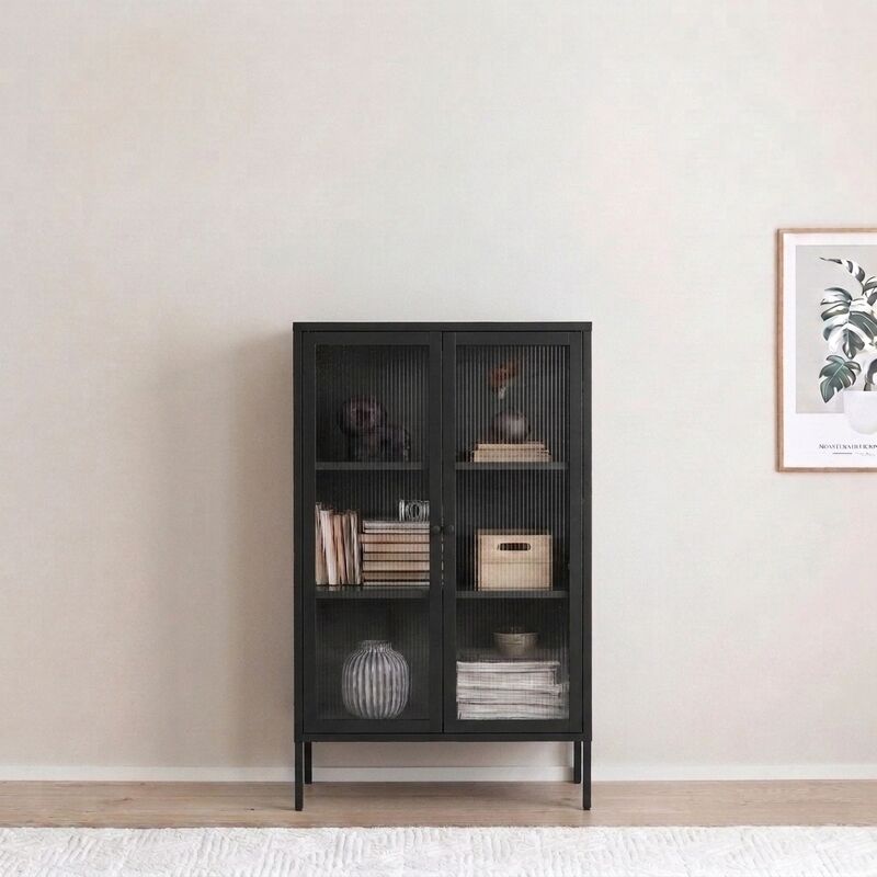 Harso vitriini 80x35x110 cm musta