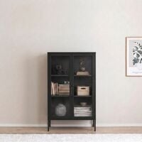 Harso vitriini 80x35x110 cm musta