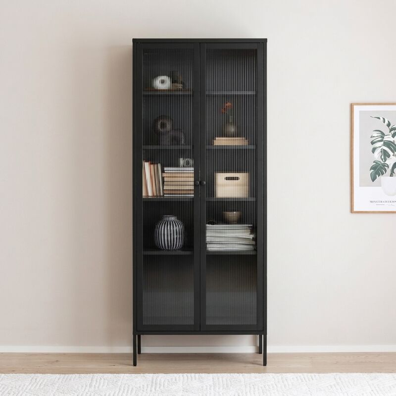 Harso vitriini 80x35x180 cm musta