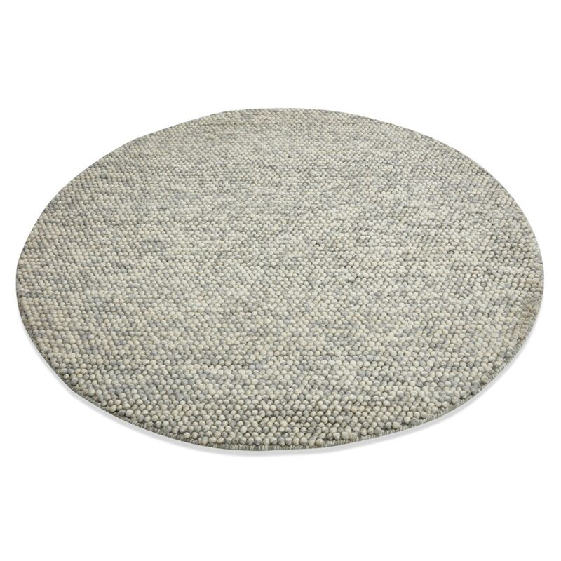 Finarte Nirvana villamatto 150 cm pyöreä harmaa