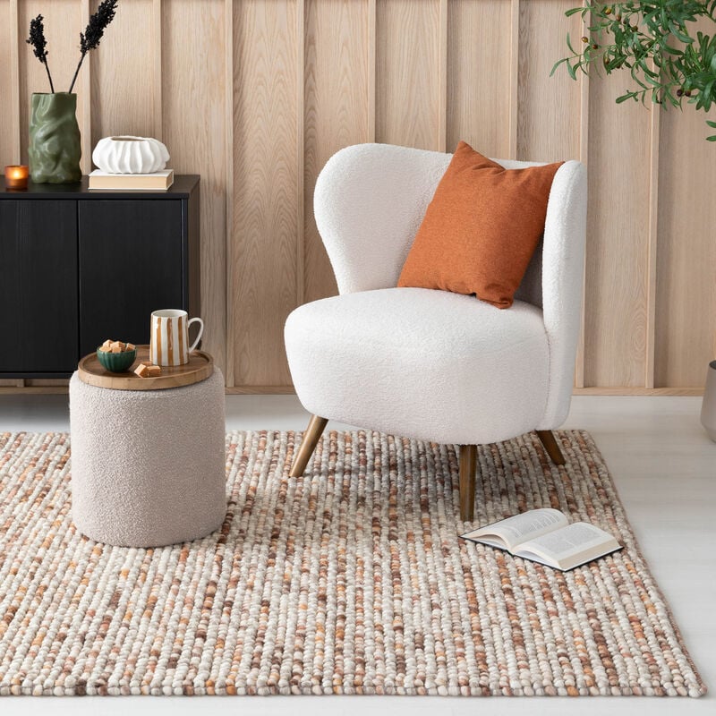 Finarte Nirvana villamatto kupari/beige