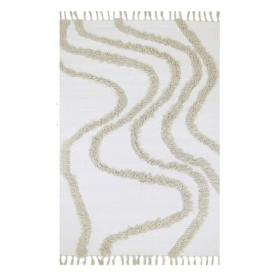 Finarte Linnunrata puuvillamatto 200x300 cm luon.valkoinen