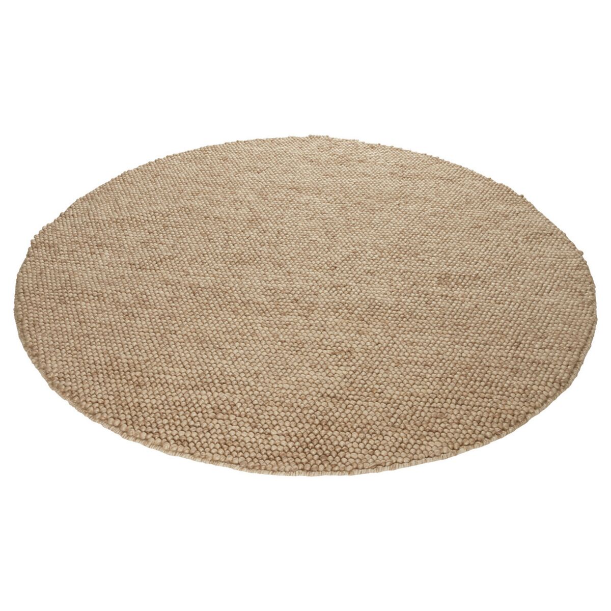 Finarte Nirvana villamatto 200 cm pyöreä vaaleanbeige