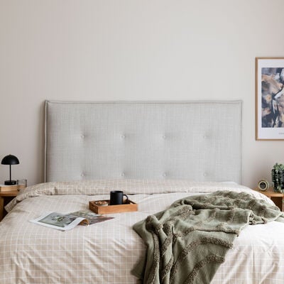 Unia Hopea sängynpääty 131x129 harmaa