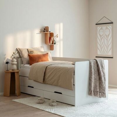 Jemma sänky 90x200 cm varavuoteella ja säilytyslaatikoilla