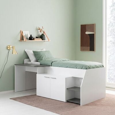 Luukas parvisänky 90x200 cm työtasolla