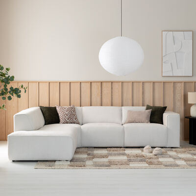 Hali avokulmasohva oikea Storm 06 beige, asiakaspalautus