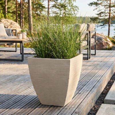 Lino kukkaruukku 39x39x43 cm antrasiitti