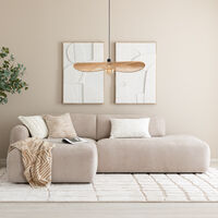 Lumo divaanisohva avopäädyllä vasen Storm 06 beige, asiakaspalautus