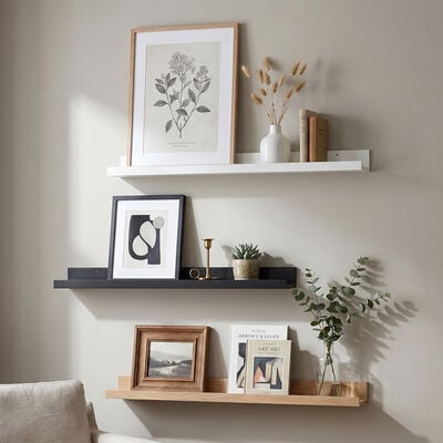 Tauluhylly 110 cm valkoinen