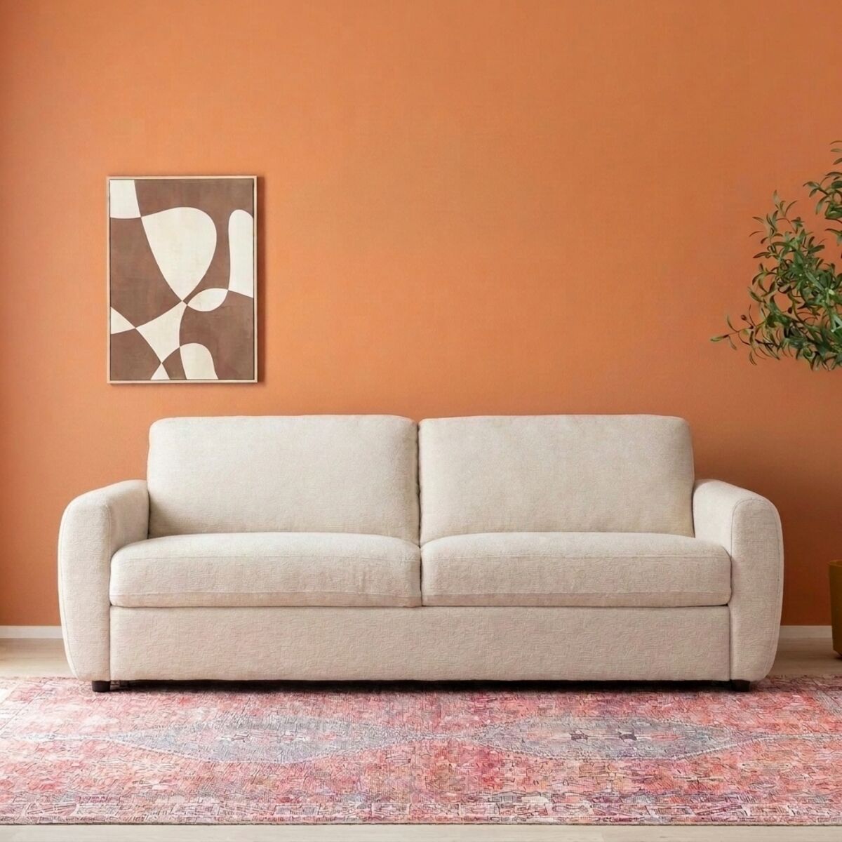 Veke Skandi 3-istuttava vuodesohva beige City G0402911