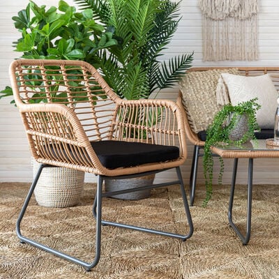 Stockton nojatuoli luonnonväri, tummanharmaat jalat, asiakaspalautus