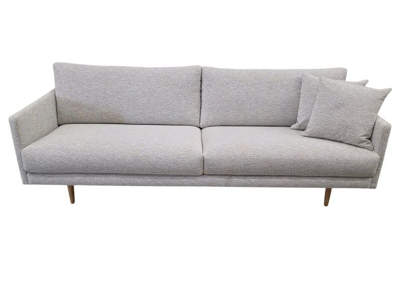 Huurre 3,5-istuttava sohva vaalea beige Lodge 110, tammi jalka